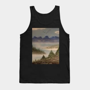 Mountain river pines Tank Top